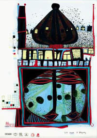 Hundertwasser - Homo Humus Come Va - 10,002 Nights - 00719